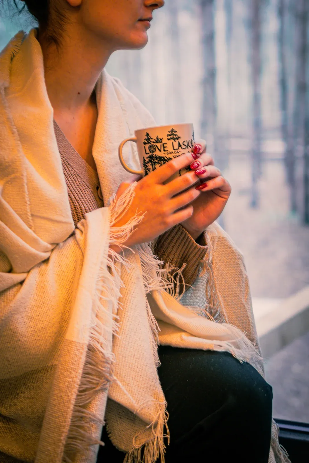 A warming drink after the sauna