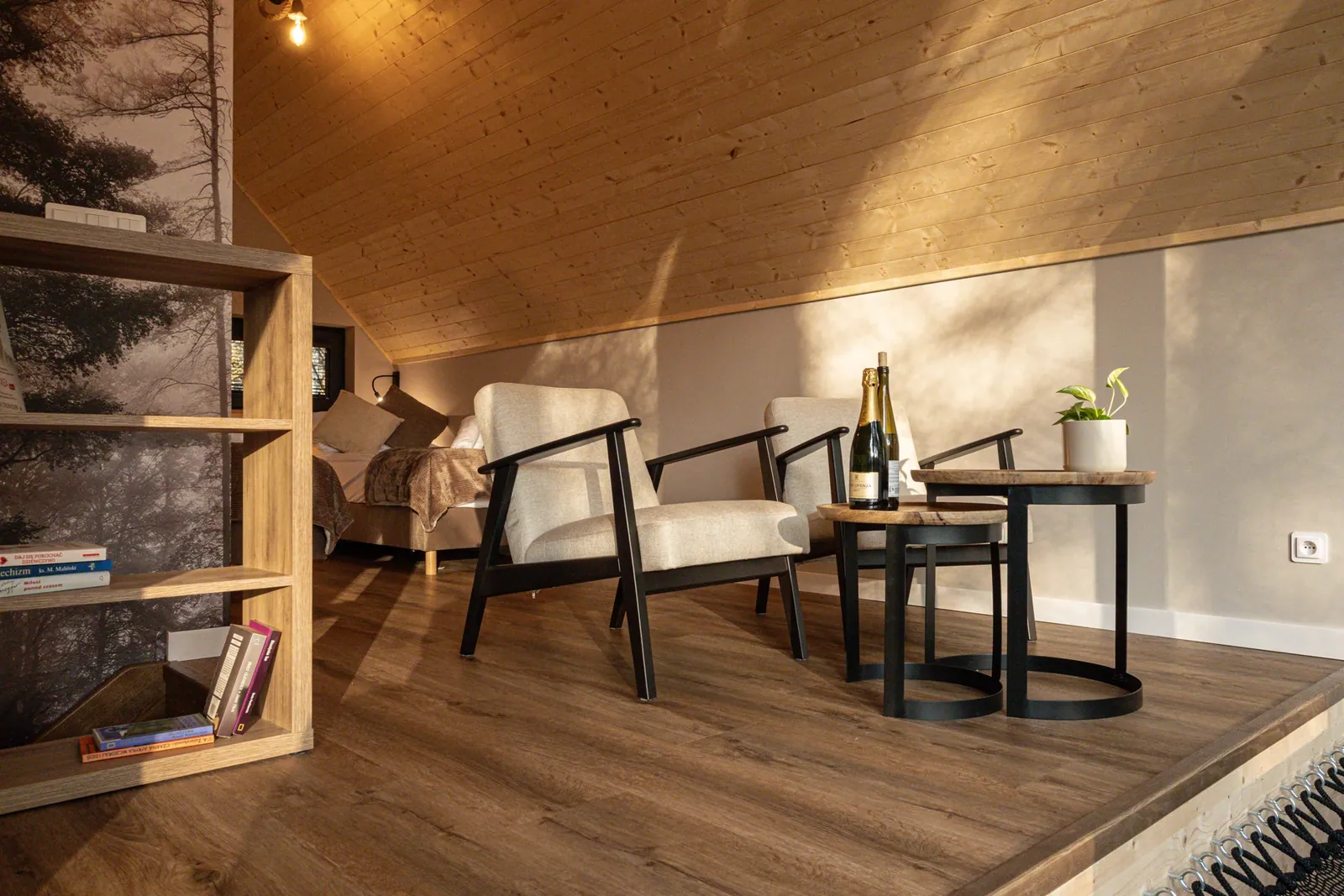 Armchairs on the cabin mezzanine