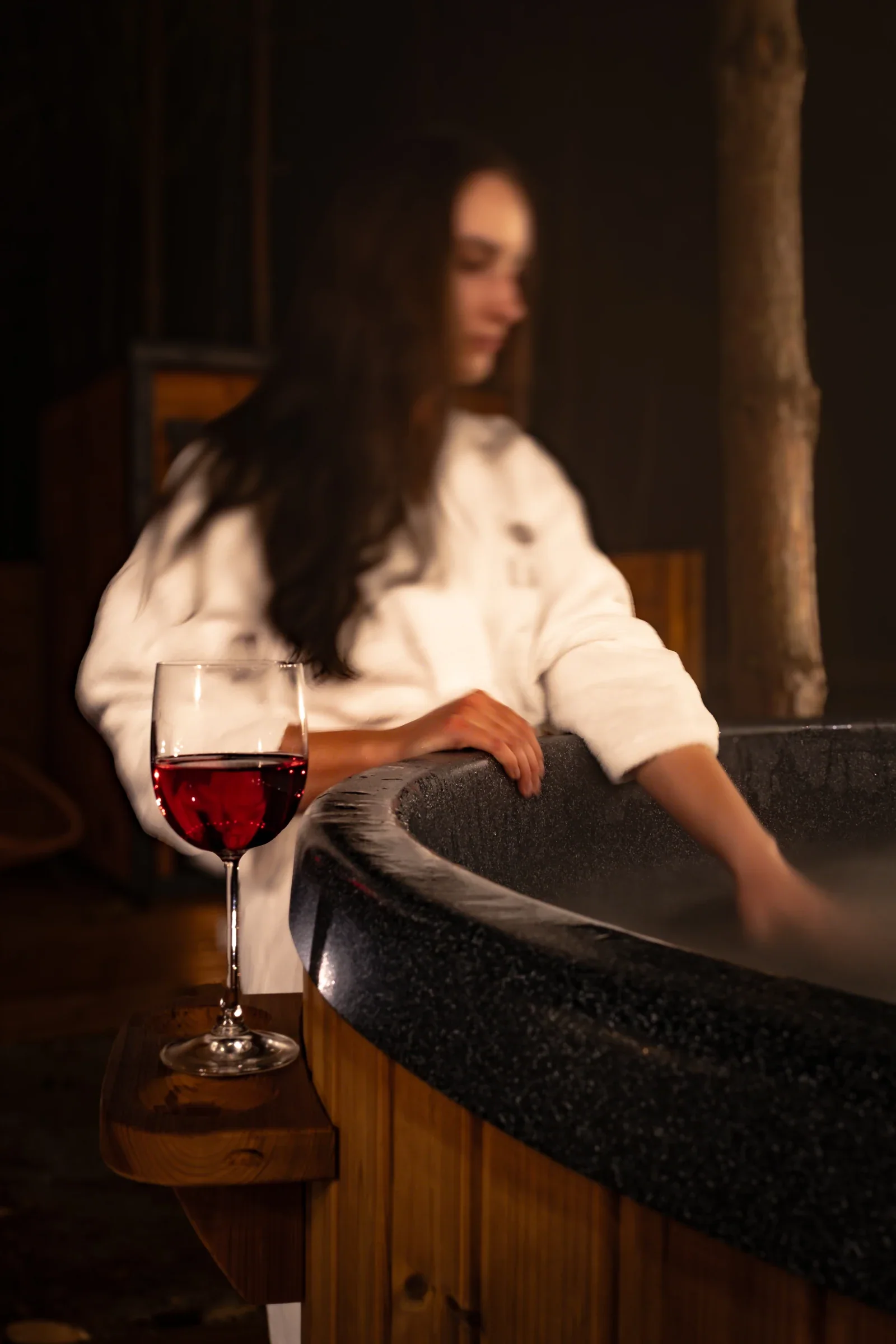 A restful moment in the spa