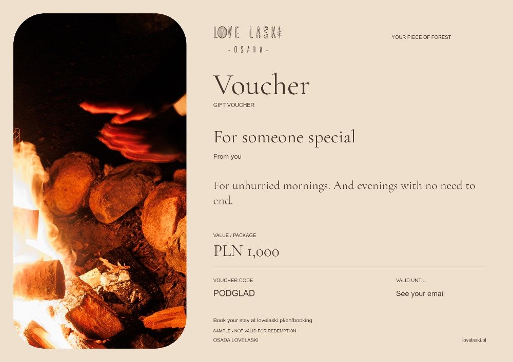 Sample voucher: By the campfire