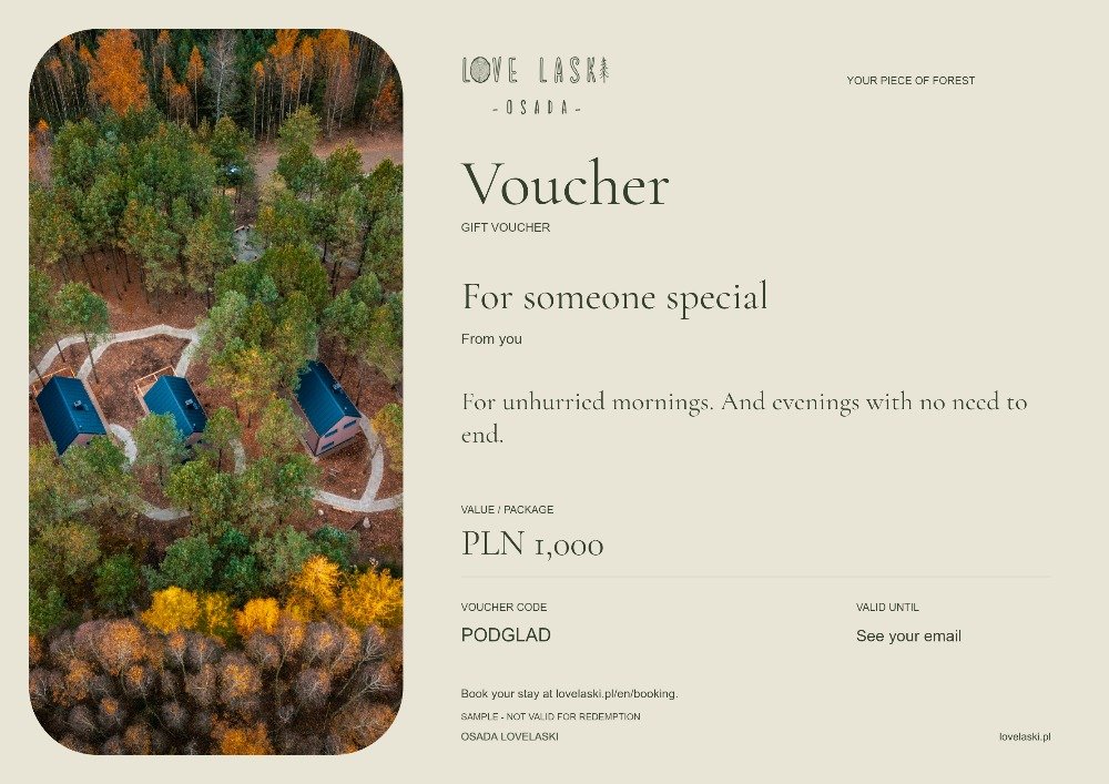 Sample voucher: Autumn in the forest