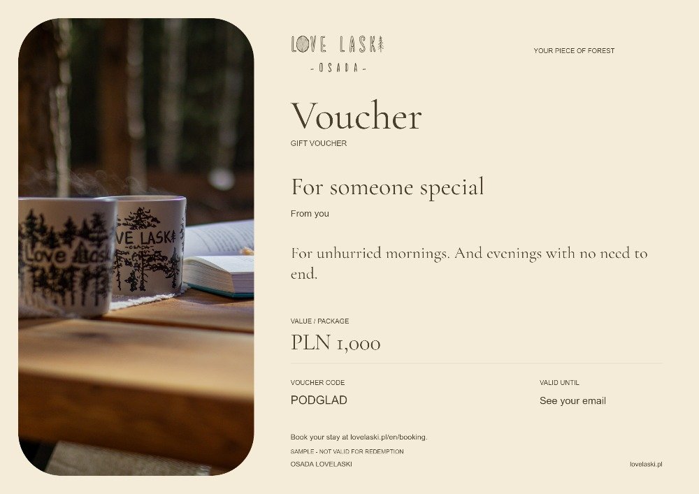 Sample voucher: Morning coffee