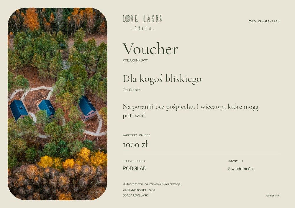 Przykładowy voucher: Jesień w lesie